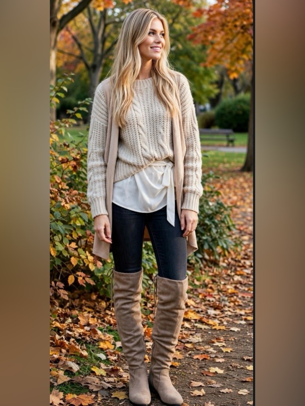 Women's Tan Suede Boots Size 7 NWT can be styled Over the knee or slouched